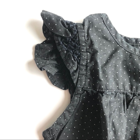 GAP Polka Dot Blouse Top w/ Flutter Cap Sleeves - Picture 4 of 5